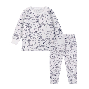 Pyjama à Tricoter Soi-Même pour Enfants, Motif Dinosaure de Dessin Animé, Kit de Pyjama DIY pour Enfant, Expédition en 5 Jours - Product Image 2