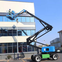 Plateforme élévatrice articulée à bras long autopropulsée pour la construction de grands bâtiments industriels