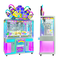 Machine à griffes synchronisée à 4 griffes, une console, quatre griffes, expérience d'arcade ultime avec accepteur de billets ou lecteur de cartes
