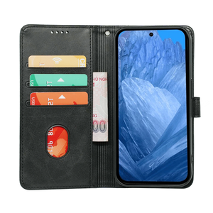 Le plus récent étui de support de carte portefeuille en cuir pour <span class=keywords><strong>Google</strong></span> Pixel 9 8 7 Pro 8A 7A 6A Folio Flip Book Cover - Product Image 2