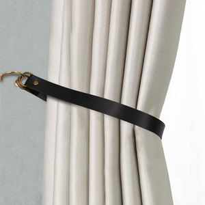 PU Leather <b>Curtain</b> Tiebacks Straps <b>Curtain</b> Rod Holder Window Treatment Holdbacks Vintage Decor <b>Tie</b> <b>Backs</b> Rope - Product Image 2