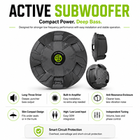 Subwoofer de voiture actif RTS Sennuopu pour roue de secours avec amplificateur intégré