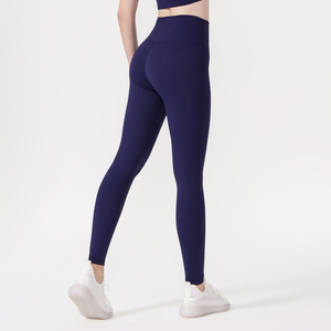USA Oversea Warehouse High Waist Slim Breathable Yoga Pants for Women Full Length Fitness Running Sports Leggings Yoga Leggings - Product Image 3