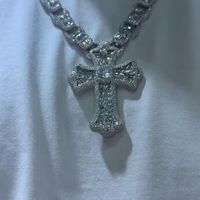 Bijoux de fête de rappeur de luxe personnalisés VVS Baguette Moissanite diamant glacé personnalisé collier pendentif à breloque croix