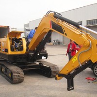 Mini-excavatrice CE 0,15 m et 5 tonnes SY50U PLC 35,5 kW, forte puissance de creusement, brise-roche, tarière, grappin, lame de bulldozer, Euro5