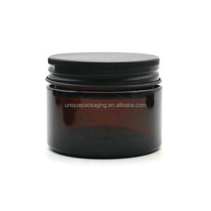 Logo personnalisé récipient en verre transparent hermétique <span class=keywords><strong>de</strong></span> 1 oz 2 oz 3 oz 4 oz 8 oz avec couvercles en aluminium - Product Image 3