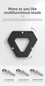 Magic Scraper Multi-Surface Cleaner: Racloir <span class=keywords><strong>à</strong></span> <span class=keywords><strong>glace</strong></span> Brosse <span class=keywords><strong>à</strong></span> neige <span class=keywords><strong>pour</strong></span> <span class=keywords><strong>voiture</strong></span>, cuisine et salle de bain avec poignée ergonomique - Product Image 4