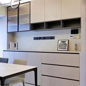 Meuble de salle à manger moderne de luxe, sur mesure, en bois, écologique, avec rangement pour salles à manger/salons, meuble multifonctionnel - Product Image 1