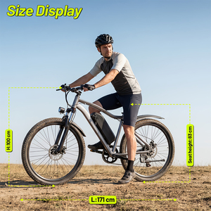 <span class=keywords><strong>Vélo</strong></span> <span class=keywords><strong>Électrique</strong></span> <span class=keywords><strong>Tout</strong></span>-<span class=keywords><strong>Terrain</strong></span> avec Fourche Suspendue Verrouillable, Pneus <span class=keywords><strong>Tout</strong></span>-<span class=keywords><strong>Terrain</strong></span>, Freins à Disque, 26 Pouces, 720W, Autonomie de 67 km, Vitesse Max. 32 km/h, pour Hommes et Femmes, Stock Local US - Product Image 1