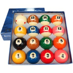 Jeu de billes de billard en cristal Xinkang 8A, taille standard complète 2-1/4 pouces, billes de billard en résine pour billard américain 16 billes, billard professionnel - Product Image 3