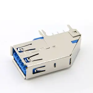 90 Degree USB Type B 3.0 Female Plug Connector Category USB Connector Genre