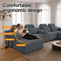 [US-Lagerbestand] 4-Farbiges Modernes U-förmiges Samt-Ecksofa - 3-teiliges Wohnzimmer-Set Inländischer US-Versand MOQ: 1 Set