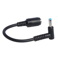 Cantell DC7.4 * 5.0 femelle à tête coudée 4.5*3.0 mâle pour adaptateur d'alimentation cc pour ordinateur portable HP