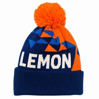 Casquette de baseball d'hiver personnalisée unisexe pour adultes, tricotée à l'ordinateur en acrylique, à rayures, avec applique géométrique, pour les loisirs et les voyages en extérieur