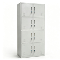 Armoire de rangement multi-portes, casier de rangement en acier à 8 portes / armoire en acier (1 500 unités en stock)