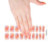 Autocollants d'ongles en gel UV semi-durcis longue durée, très populaires / Wraps d'ongles en gel à presser / Tiktok NG200082/NG200083
