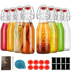 Bouteilles en <span class=keywords><strong>verre</strong></span> à bouchon basculant 8,5 oz de qualité alimentaire compatibles avec les diffuseurs à bâtonnets pour la fermentation de bière, de vinaigre et de <span class=keywords><strong>limoncello</strong></span> - Product Image 1