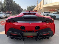 OEM bibir penyebar belakang serat karbon kering gaya untuk Ferrari SF90 serat karbon pregeg peningkatan Bumper kondisi baru