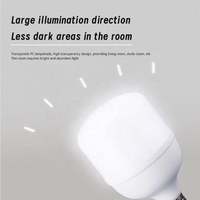 Ampoule LED en forme de T à haut lumen, angle de faisceau de 120 degrés, température de couleur 3000K/6500K/8000K, blanc, éclairage intérieur, culot E27/B22, CE