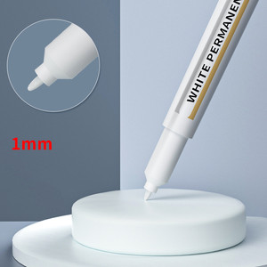 Marcatore <span class=keywords><strong>bianco</strong></span> di grande capacità ad asciugatura rapida impermeabile arte alta lucentezza a base di olio spesso marcatore in pietra di legno - Product Image 4