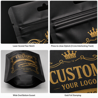 Étui de Voyage Personnalisé Anti-Odeur pour Cigares Humidifiés, Pochette Mylar 1-3 Cigares avec Fermeture Ziplock pour Cigares Cubains Premium
