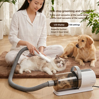 Kit de Toilettage pour Animaux 4-en-1 en Gros avec Écran LCD, Tondeuse Professionnelle pour Chiens et Outils de Toilettage, 100 Réglages de Vitesse