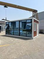 Maison conteneur à déploiement rapide de 20 pieds, anti-sismique, modulaire, préfabriquée, pour logement temporaire en Amérique centrale et du Sud