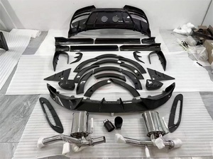 Pour <span class=keywords><strong>Aston</strong></span> <span class=keywords><strong>Martin</strong></span> DBX M Style Bodykit fibre de carbone sèche lèvre avant garde-boue jupe latérale diffuseur arrière aileron arrière tuyau d'échappement - Product Image 3