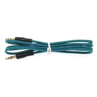 Câble Audio 1M 3.5mm Tressé Aux Casque Câbles D'extension Mâle à Mâle Cric Pour Voiture iPhone Samsung MP3/4 Haut-Parleur