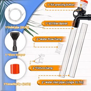 ชุดทำความสะอาดก้อนกรวดในตู้ปลา,สำหรับเปลี่ยนน้ำและกรองกรวดทำความสะอาดตู้ปลาและอุปกรณ์เสริม - Product Image 4