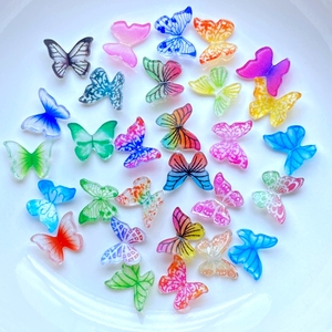 Lifelike Mini Resin <strong>Butterfly</strong> <strong>Craft</strong> for Phone Case Decorations Nail Art Slime Accessory
