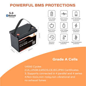 Stock UE SUPCELION SCB 12.8V100Ah PRO Batterie lithium-ion pour système solaire, alimentation du réseau électrique, rechargeable - Product Image 6
