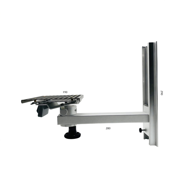 Adjustable Wall Mount for Patient Monitor With Basket