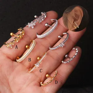 Женские серьги-гвоздики с фианитами, золотистые/Серебристые серьги-гвоздики с шариком 4 мм, 16 г, ювелирные изделия для пирсинга