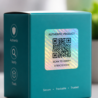 Etiqueta Adhesiva con Código QR Holográfico Personalizado, Etiqueta Antifalsificación, Escaneo para Verificar la Seguridad, Calcomanía para Empaquetado de Marca