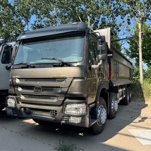 Camion benne <span class=keywords><strong>d</strong></span>'occasion HOWO 8*4 remis à neuf professionnellement avec transmission manuelle et moteur à couple élevé - Product Image 1