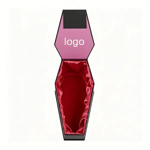 Factory Direct Customizable Black Rigid Paper <b>Gift</b> <b>Box</b> with Red Satin Lining Recycled Materials UV Printing Luxury Packaging - Product Image 1