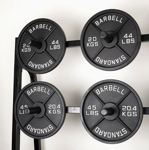 Factory Wholesale, Home <strong>and</strong> Commercial Gyms, Four Rib Paint Covered Cast Iron <strong>Barbell</strong> <strong>and</strong> <strong>Weight</strong> Plate - Product Image 2