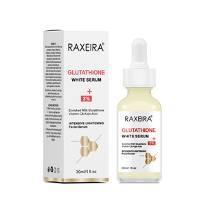 Etiqueta privada doble glutatión Super suero blanqueador de la piel cuidado de la cara brillo glutatión suero blanqueamiento de la piel