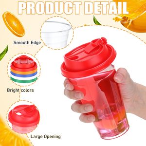 Vente en gros de gobelets en plastique transparent pour boissons glacées, avec logo personnalisé imprimé, 500 ml, 750 ml, 32 oz, 16 oz, gobelets en plastique PP pour bubble tea avec couvercles - Product Image 3
