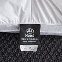 Oreillers d'hôtel de haute qualité en duvet de canard naturel, avec logo personnalisé, pour lits King et Queen