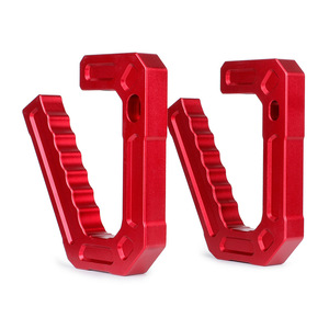 Poignée de porte en aluminium noire 151 mm arrière pour Jeep Wrangler 07-18 JK, accessoire intérieur - Product Image 3
