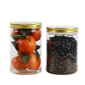 Round Transparent Plastic Food <b>Containers</b> With Aluminum Lid Moisture Proof Freshness Preservation Kitchen Storage For Snacks - Product Image 3