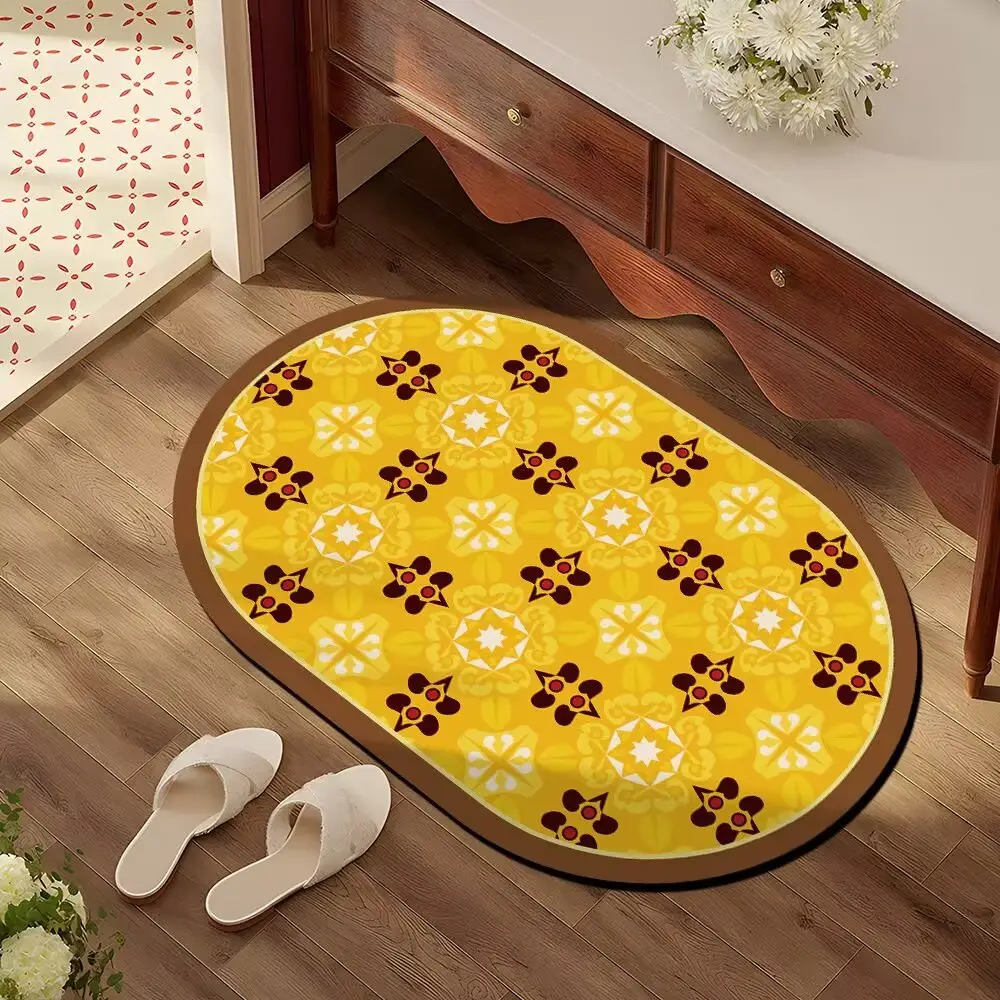 American style entrance mat bedroom living room dining room carpet anti slip and absorbent mat thickened and encrypted