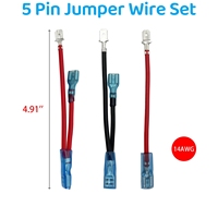 Interrupteur à bascule Carling 2-10 broches avec fils de raccordement et bornes mâles et femelles pour câblage d'interrupteur à bascule marche/arrêt 12V pour bateau