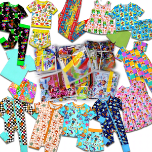 Weiwei NO Tarifs Contactez-moi Vente en gros de pyjamas en bambou mystère en boîte, ensembles de pyjamas à manches longues et pantalons, vêtements pour bébé garçon - Product Image 1