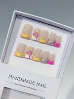 Faux ongles en ABS de haute qualité, vente chaude, meilleur prix, réduction en gros, 10 pièces, design élégant, taille moyenne/curte, à presser sur les doigts
