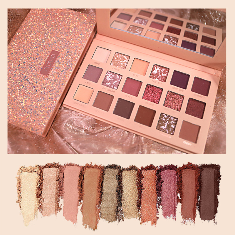 NOVO палитра теней для век 18 цветов Красочный водостойкий консилер палитра для макияжа стойкие эффекты тени для век