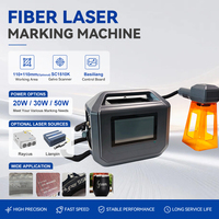 Máquina de Marcado Láser de Fibra Portátil de 20W 30W 50W, Grabador Portátil para Plástico, Caucho, Electrónica y PCB