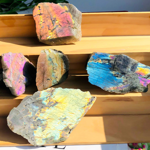 All'ingrosso naturale colorato taglio di <span class=keywords><strong>Labradorite</strong></span> intagli cristalli pietre curative alla rinfusa minerale esemplare - Product Image 3